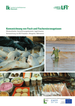 Broschüre Kennzeichnung von Fisch und Fischereierzeugnissen