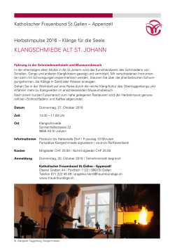 Flyer HIP 2016_Alt St.Johann - Katholischer Frauenbund St.Gallen