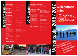 Jahresprogramm 2016-2017.indd - Skiclub Fl&uuml;eli