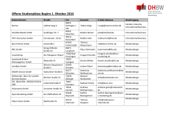 Liste. - DHBW Ravensburg