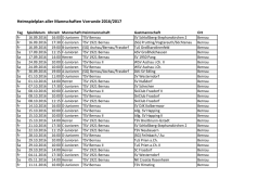 Heimspielplan - TSV Bernau