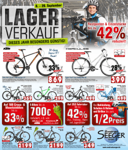 Zum Prospekt - Zweirad SEEGER