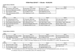 Ansetzungen 1.Runde VVSA-Pokal 2016