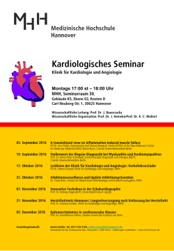 Programm zweites Halbjahr 2016 - MHH
