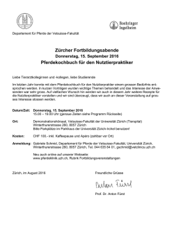 Infos  - Tierspital