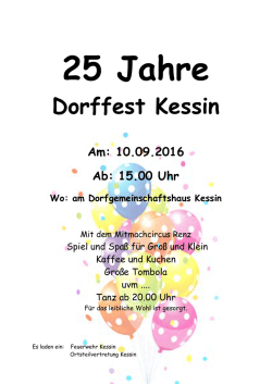 Dorffest Kessin