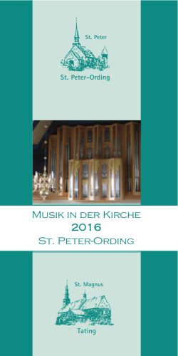 Musik in der Kirche 2016 St. Peter-Ording