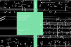 Studienführer 2016/17 der Hochschule für Musik