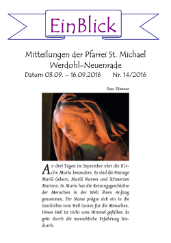 EinBlick 14-2016 - Gemeinde St. Michael Werdohl