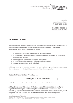 Dach und Wand Handels GmbH, Stieglingen 63, 6850 Dornbirn