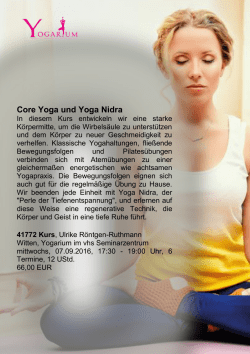 Core Yoga und Yoga Nidra