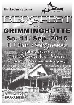 Grimminghüttenfest 11.09.2016