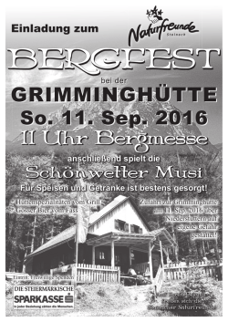 Grimmingh&uuml;ttenfest 11.09.2016
