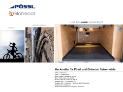 Heckmatte f&uuml;r P&ouml;ssl und Globecar Reisemobile