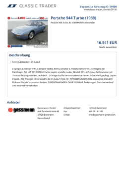 Porsche 944 Turbo (1988) 16.541 EUR