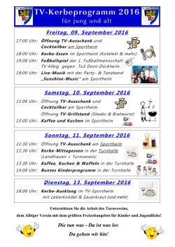 TV Albig Plakat Kerb