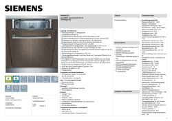 Siemens SN64D002EU Spüler vollintegriert 60cm Vorgänger