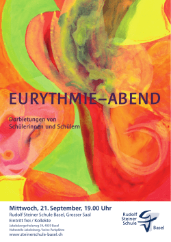 Eurythmie abend 2016.indd - Rudolf Steiner Schule Basel
