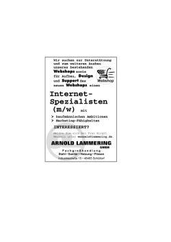Internet - bei der Arnold Lammering GmbH