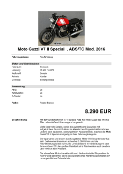 Detailansicht Moto Guzzi V7 II Special €,€ABS/TC Mod