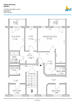 Grundriss 3-Raum Wohnung