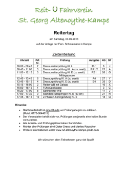 Reitertag - RUF St. Georg Altenoythe/Kampe