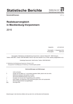 Statistische Berichte