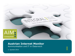 Austrian Internet Monitor Consumer 2. Quartal 2016 Die
