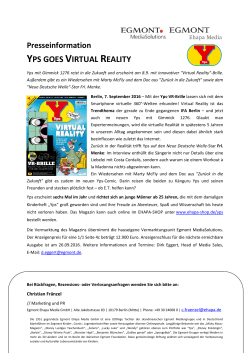 yps goes virtual reality