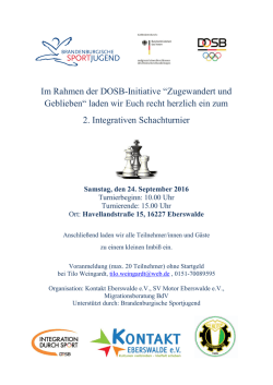 Im Rahmen der DOSB-Initiative &ldquo;Zugewandert und Geblieben&ldquo; laden