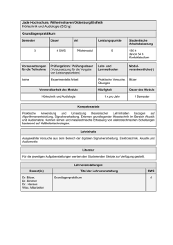 Grundlagenpraktikum