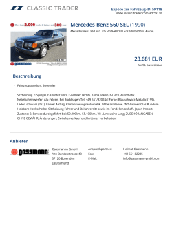 Mercedes-Benz 560 SEL (1990) 23.681 EUR