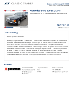 Mercedes-Benz 300 SE (1990) 18.921 EUR