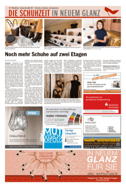 die schuhzeit in neuem glanz