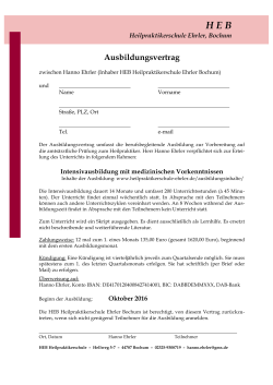 Oktober 2016 - HEB Heilpraktikerschule Ehrler Bochum