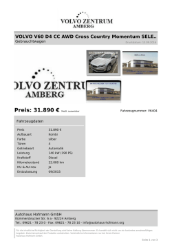 Inserat drucken - Volvo Zentrum Amberg