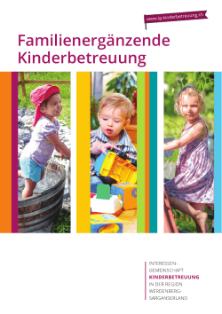 PDF Broschüre - IG Kinderbetreuung Werdenberg