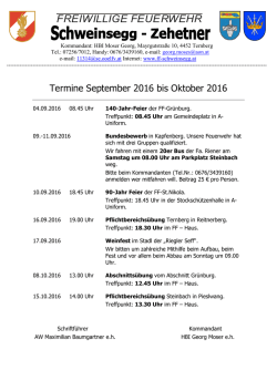 Infoblatt 09/16-10/16 - FF Schweinsegg