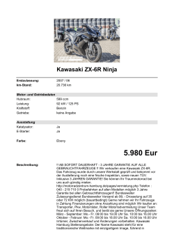 Detailansicht Kawasaki ZX-6R Ninja