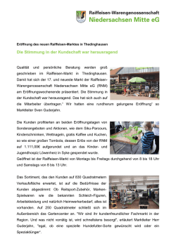 Die Stimmung in der Kundschaft war herausragend - rwg