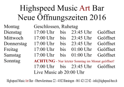 Achtung! - Highspeed Music Art Bar