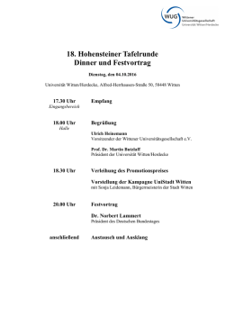 Hohensteiner Tafelrunde Programm