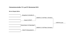 Herren Doppel Offen - TC-Lyss