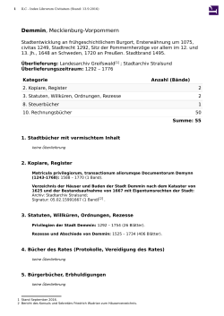 Demmin - PDF - Index Librorum Civitatum