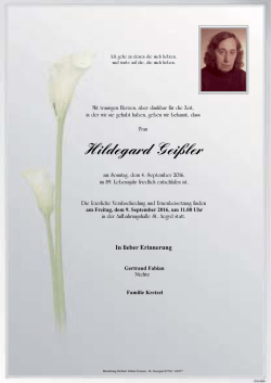 Hildegard Geißler, St. Aegyd, 04.09.2016