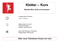 Kletter – Kurs