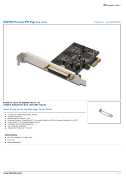 DIGITUS Parallele PCI Express Karte