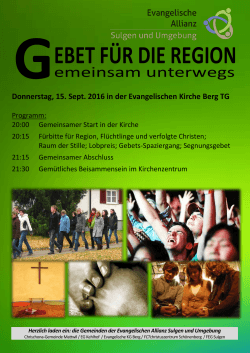 ebet für die region - Evangelischen Gemeinde Kehlhof