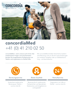 concordiaMed +41 (0) 41 210 02 50