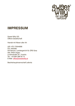 impressum - Sweetwilly